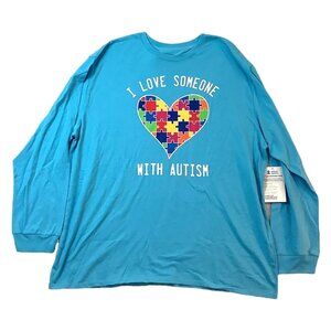 NWT Autism Heart Puzzle Men's T-Shirt Size 2XL